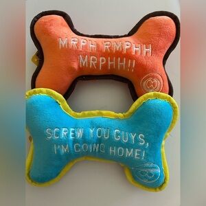 South Park Bone Squeaky Plush Dog Toys (LOT OF 2) New with Tags